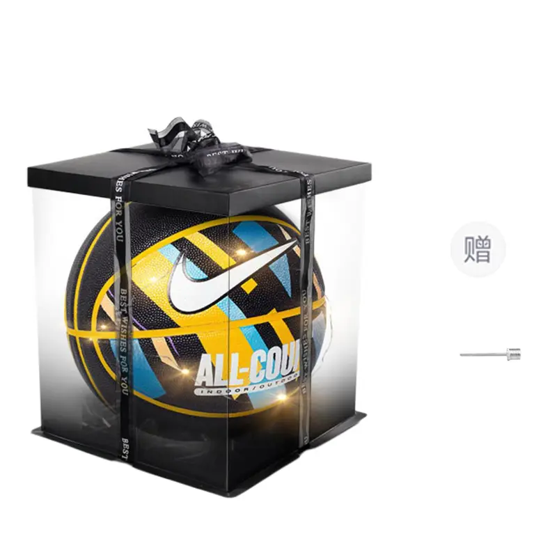 

Nike Баскетбольный мяч PU черный желтый синий размер 7 тренировочный unisex