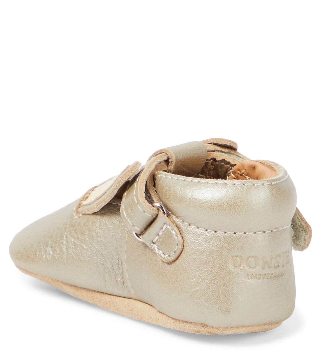 Туфли Baby Blinc Bunny из металлизированной кожи Donsje, Champagne Metallic Leather — фото 2