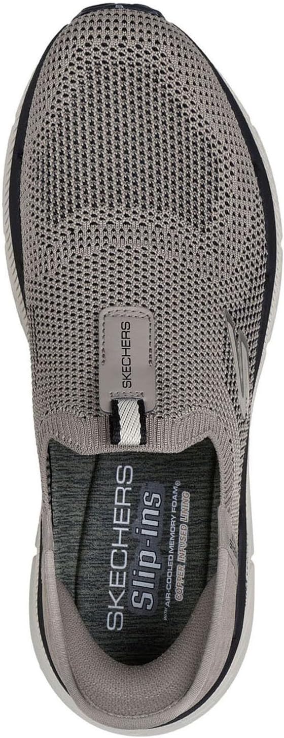 Мужские слипоны Skechers Max Cushioning Premier 2.0, Taupe — фото 4