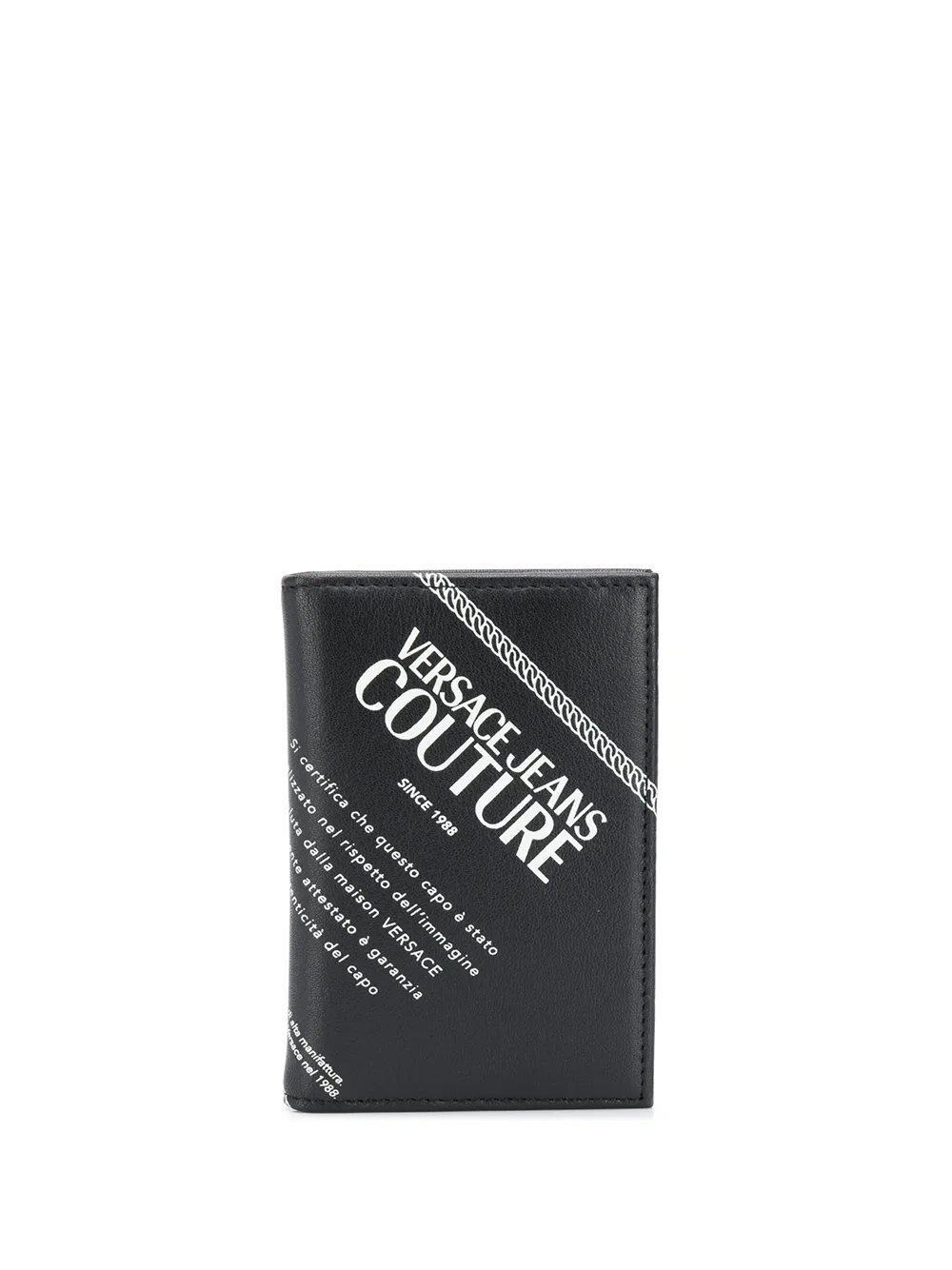 

Кошелек с логотипом Versace Jeans Couture, черный