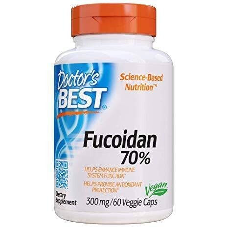

Фукоидан 70% - Экстракт фукоидана 300 мг (60 капс.) Doctor's Best