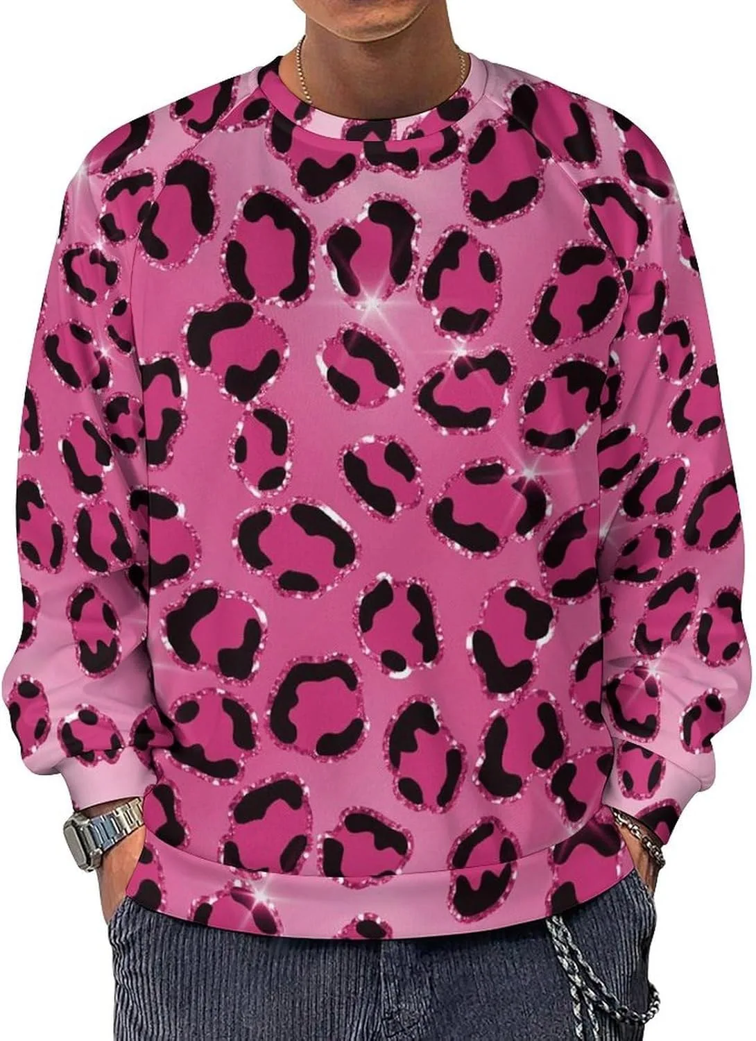 

Свитшот мужской Leopard Fur Textures с длинным рукавом Bulcli