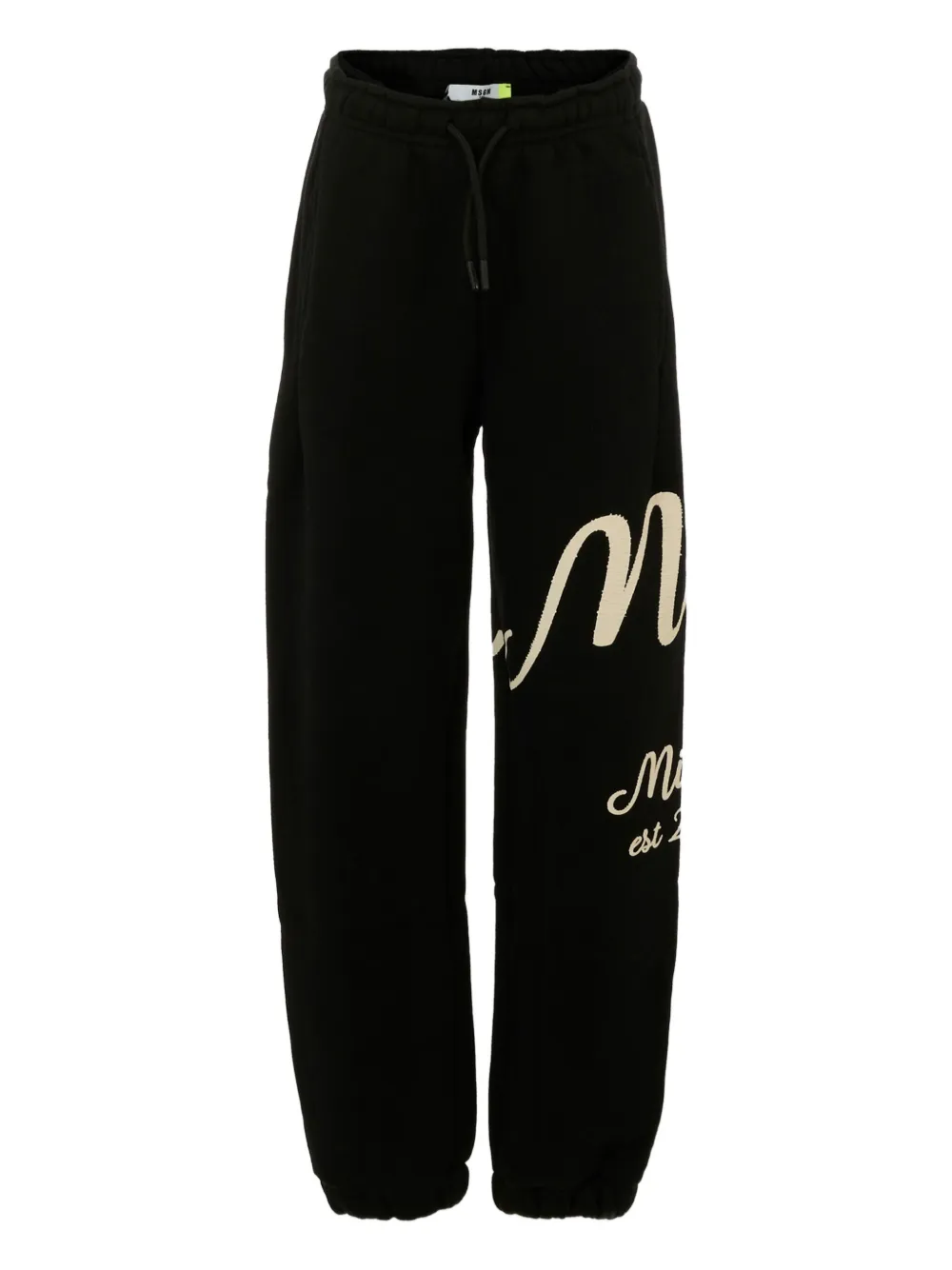 

Спортивные брюки с кулиской и логотипом MSGM Kids, черный