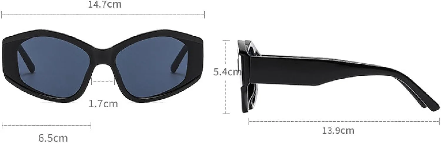 

Модные солнцезащитные очки в толстой оправе для женщин в стиле панк, разноцветные, трендовые, для улицы, защита от УФ-излучения UV400 VVTWSSW, White-black