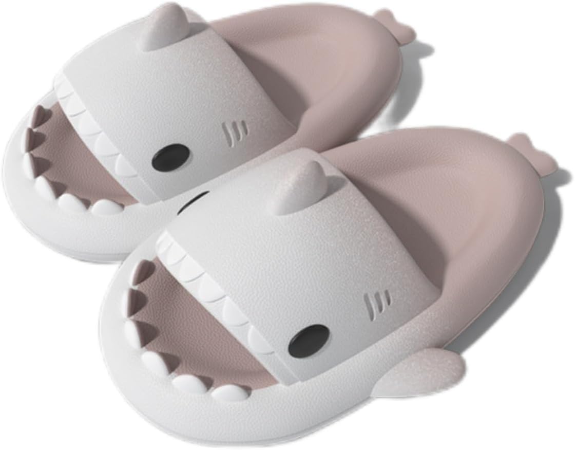 

Шлепанцы Gradient Shark для женщин и мужчин, унисекс с облачным рисунком, толстая подошва, нескользящие, открытый носок, шлепанцы с акулой Generic, розовый