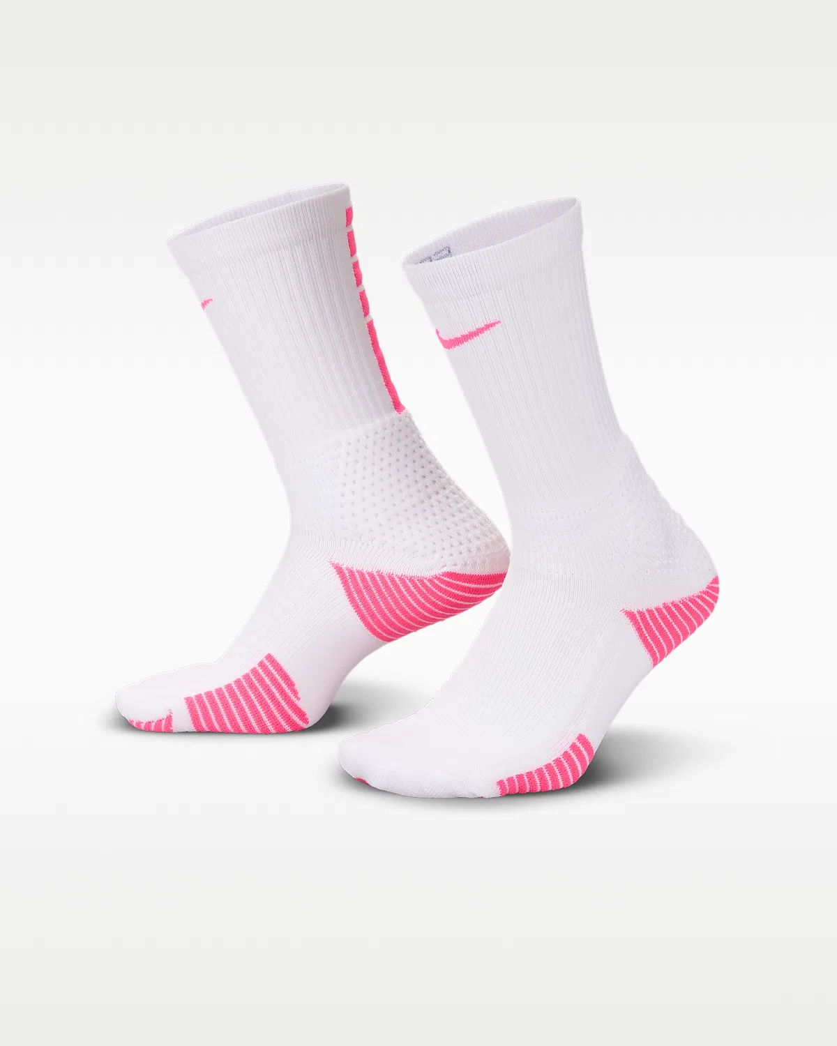 Носки Nike Elite 2.0 с амортизацией (1 пара), White/Wolf Grey/Hyper Pink