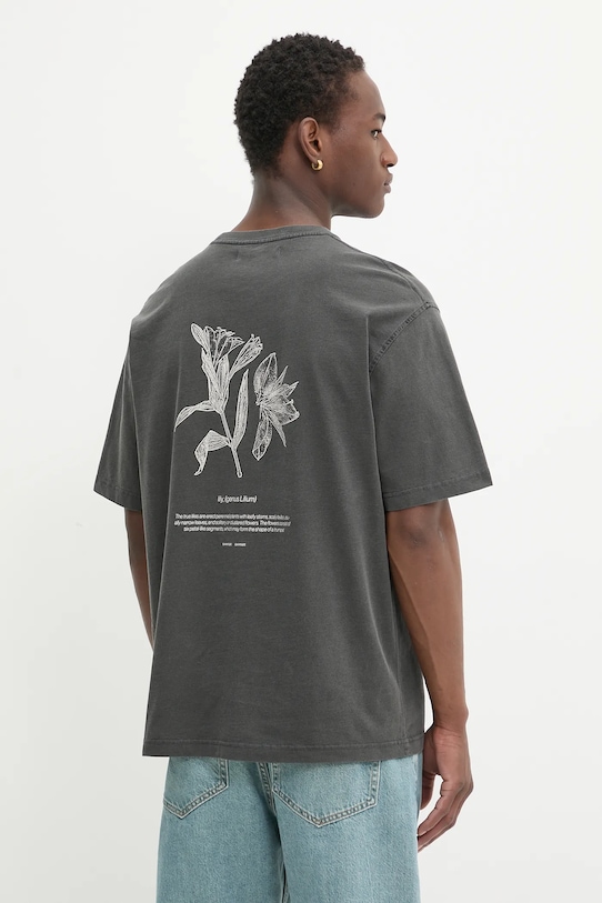 

Хлопковая футболка Salilium Samsoe Samsoe, серый