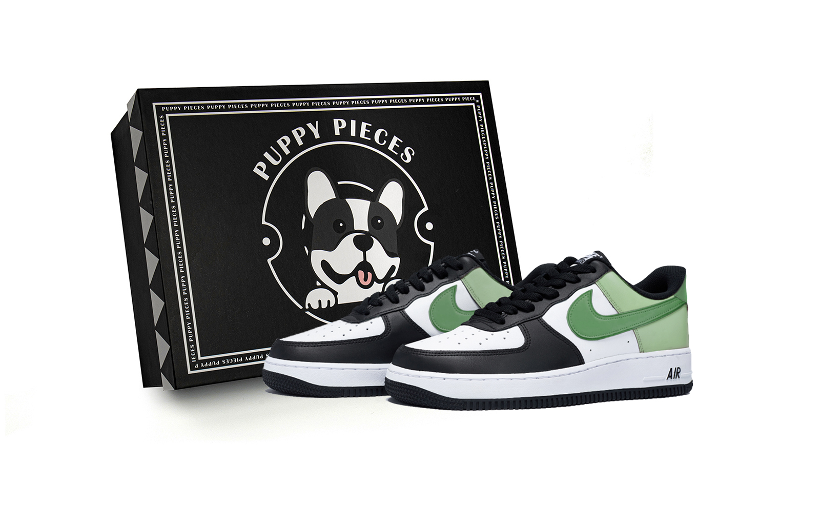 

Nike Кроссовки Air Force 1 Colourful Matcha, специальные, противоскользящие, низкие, для скейтбординга, мужские, белые, зеленые