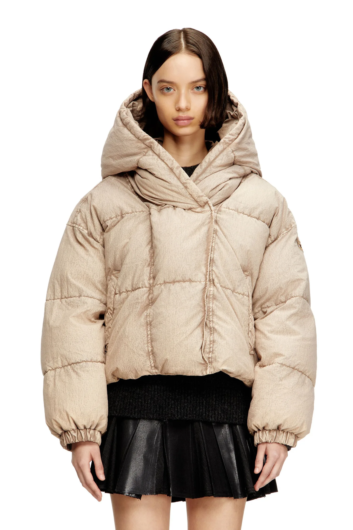 Женская пуховая куртка W-ILLEY-S2 Diesel, Light brown