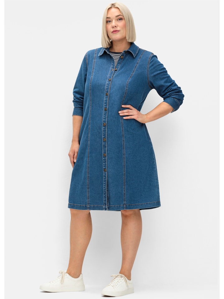 

Платье sheego, синий деним