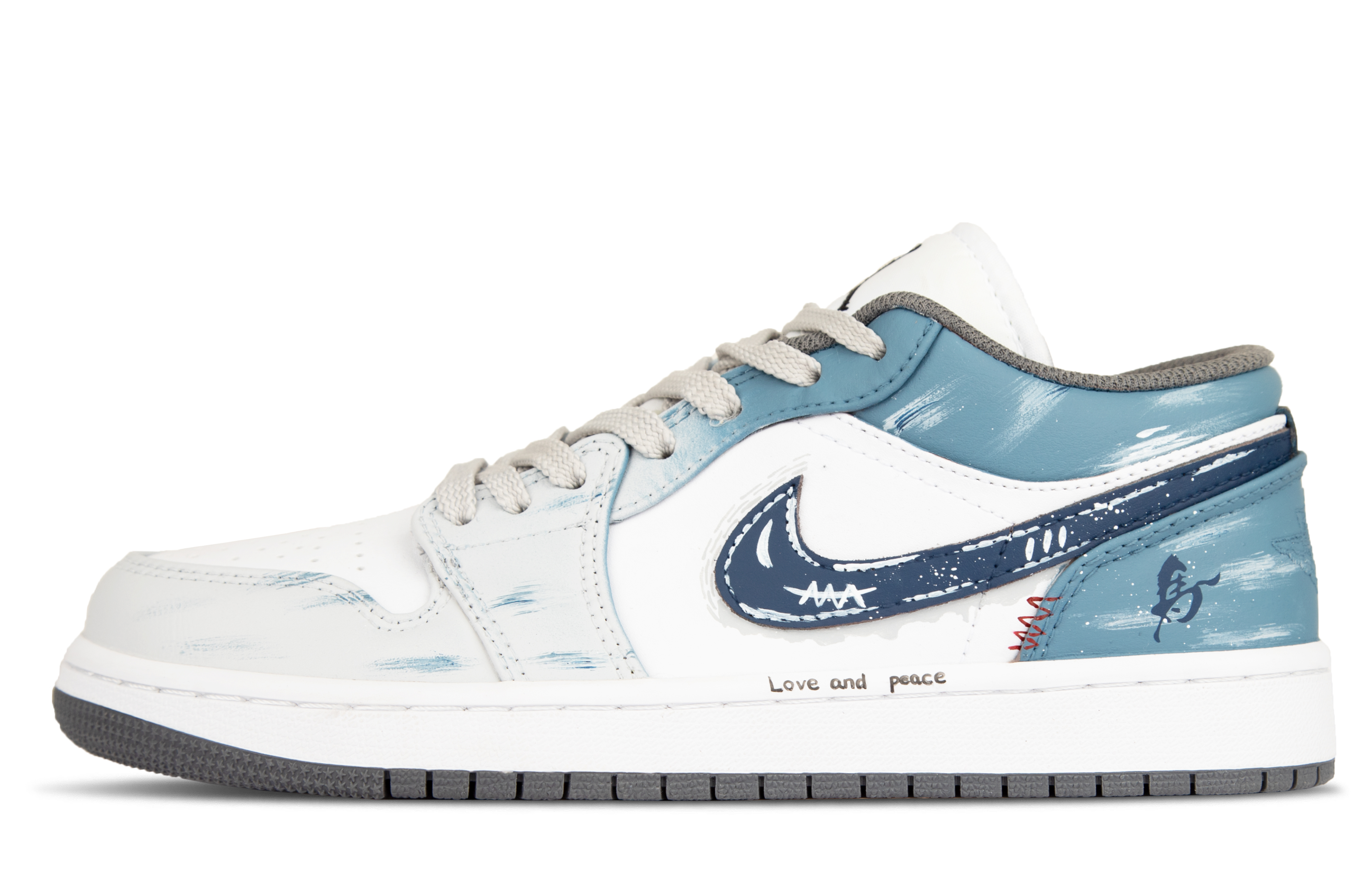 

Jordan Кроссовки Air 1 Leather Cushioning Low top Trendy Unisex Sky Blue