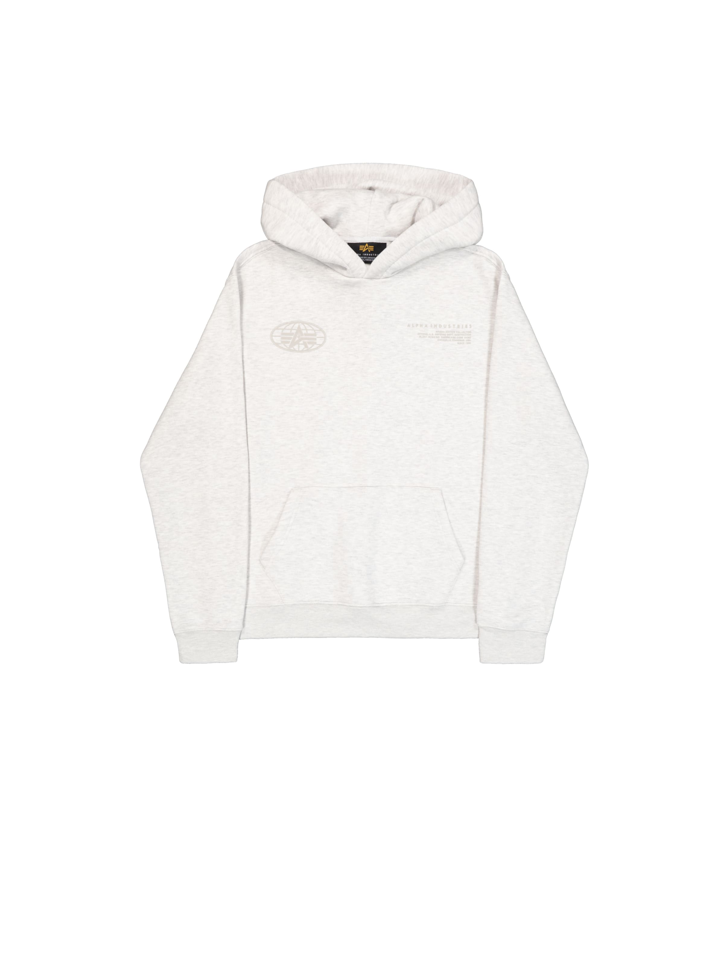 

ALPHA INDUSTRIES Толстовка в светло-сером цвете