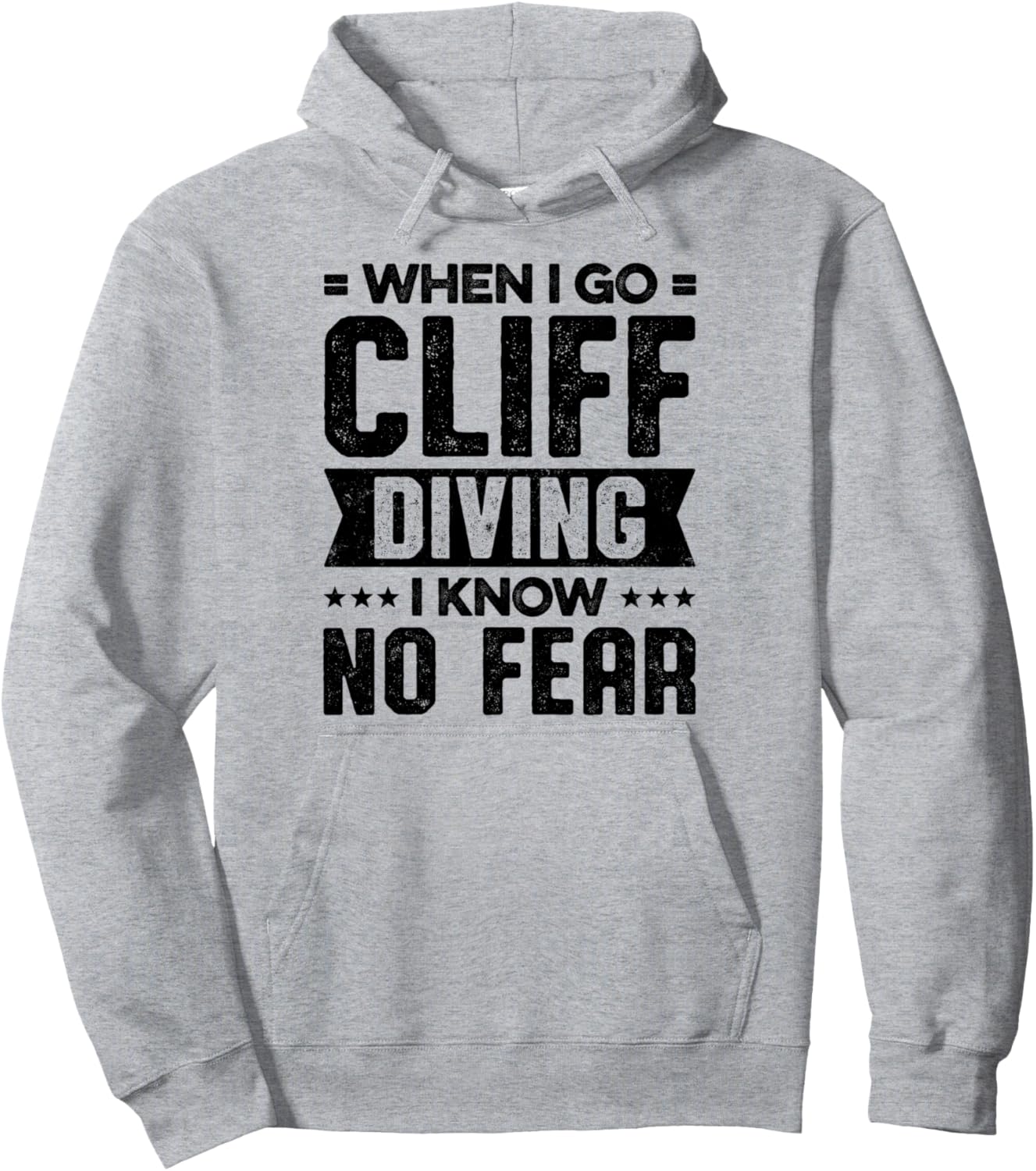

Толстовка No Fear Cliff Diving Tombstone Water Sports Cliffjumper Hoodie Cliff Jumping Gift Idea Cliff Diver Tombstoning, серый