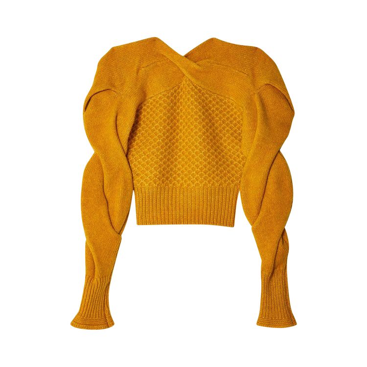 

Пуловер Kiko Kostadinov Dendra Cabled Pullover Knit Gold, желто-коричневый