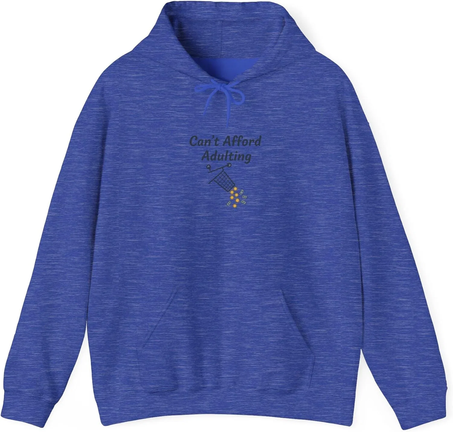 GENERIC Толстовка с капюшоном унисекс из плотной смесовой ткани Heavy Blend, Heather Sport Royal