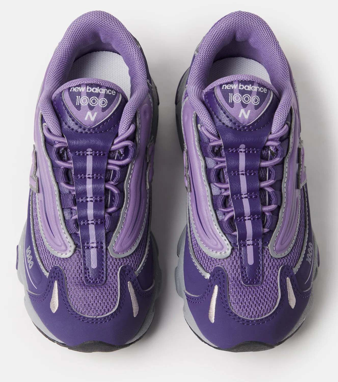1000 кроссовок на эластичных шнурках New Balance Kids, фиолетовый — фото 4