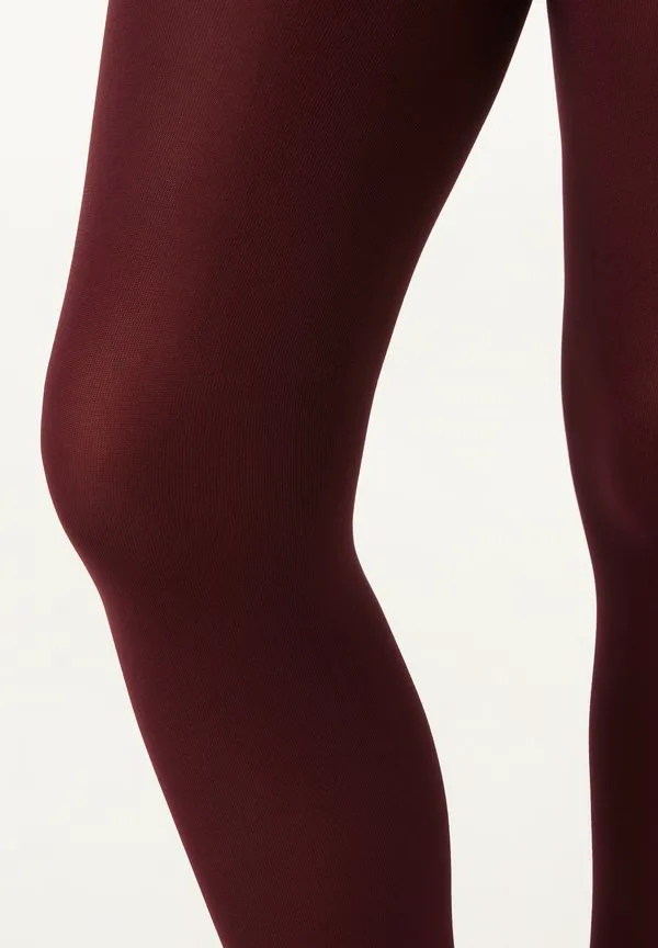 Мягкие на ощупь колготки плотностью 50 ден Calzedonia, Dark Red — фото 4