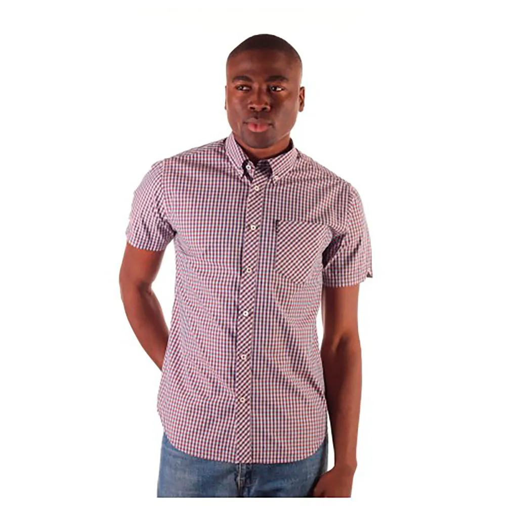 

Рубашка с коротким рукавом Ben Sherman Signature Core Gingham, розовый