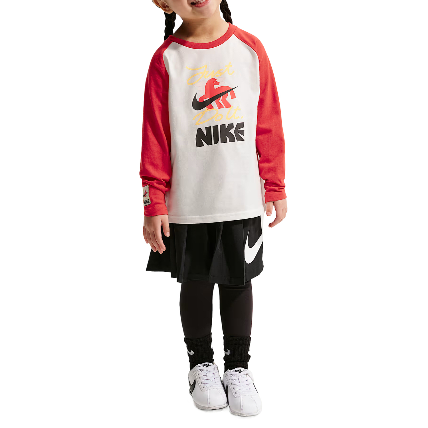 Футболка для детей с круглым вырезом Moderate Nike, sail белый — фото 4