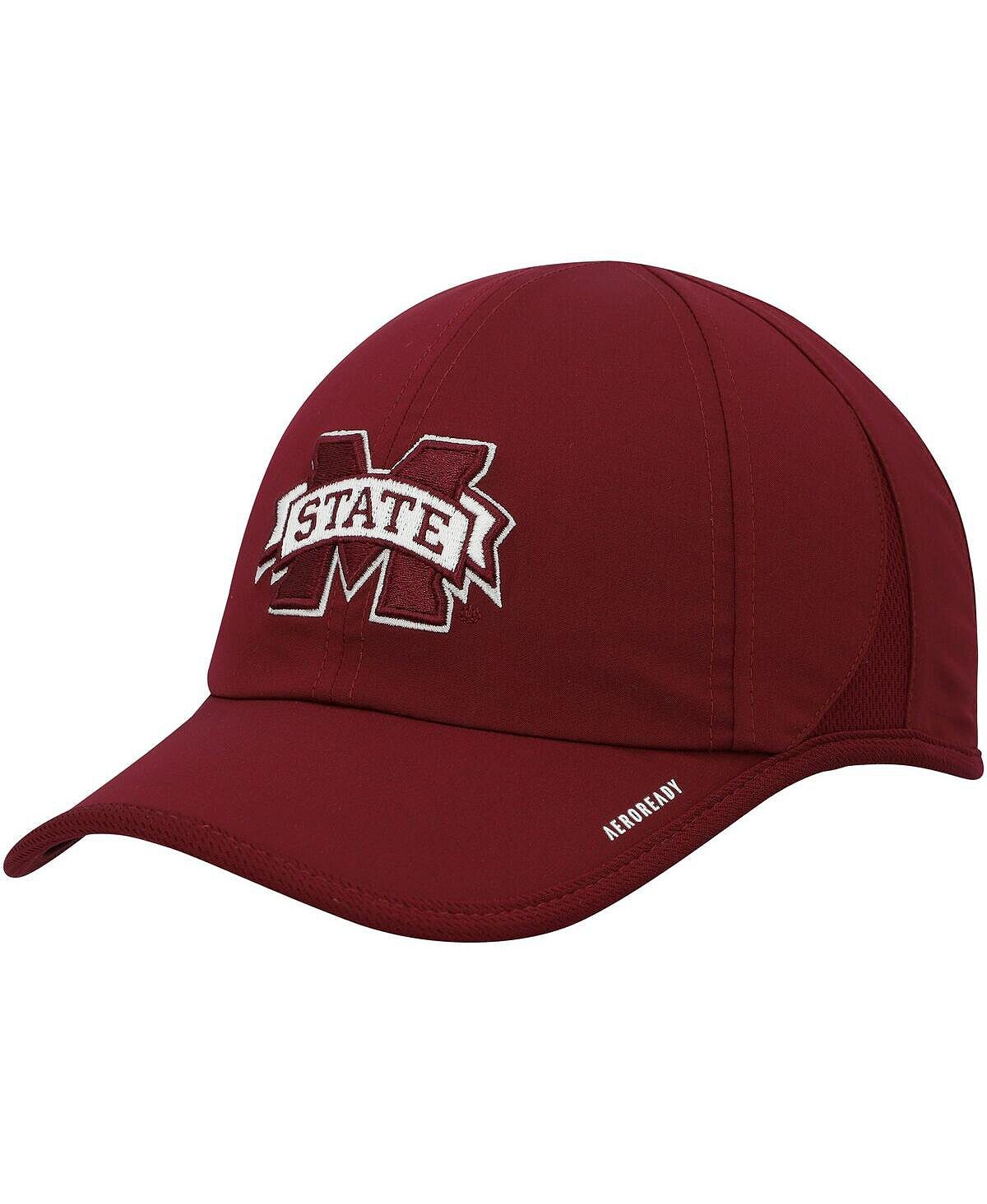 

Мужская бордовая регулируемая шапка Mississippi State Bulldogs Superlite AEROREADY adidas