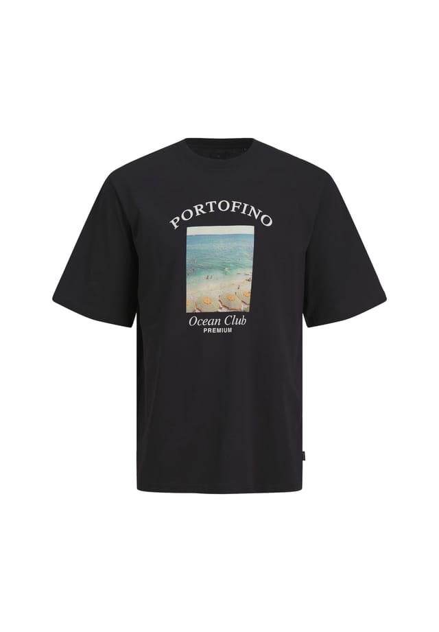 

Футболка jprblaocean club фотопринт ss tee Jack & Jones, черный