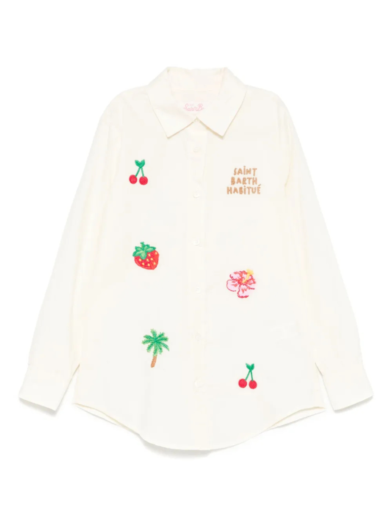 

Рубашка Брига MC2 Saint Barth Kids, нейтральный