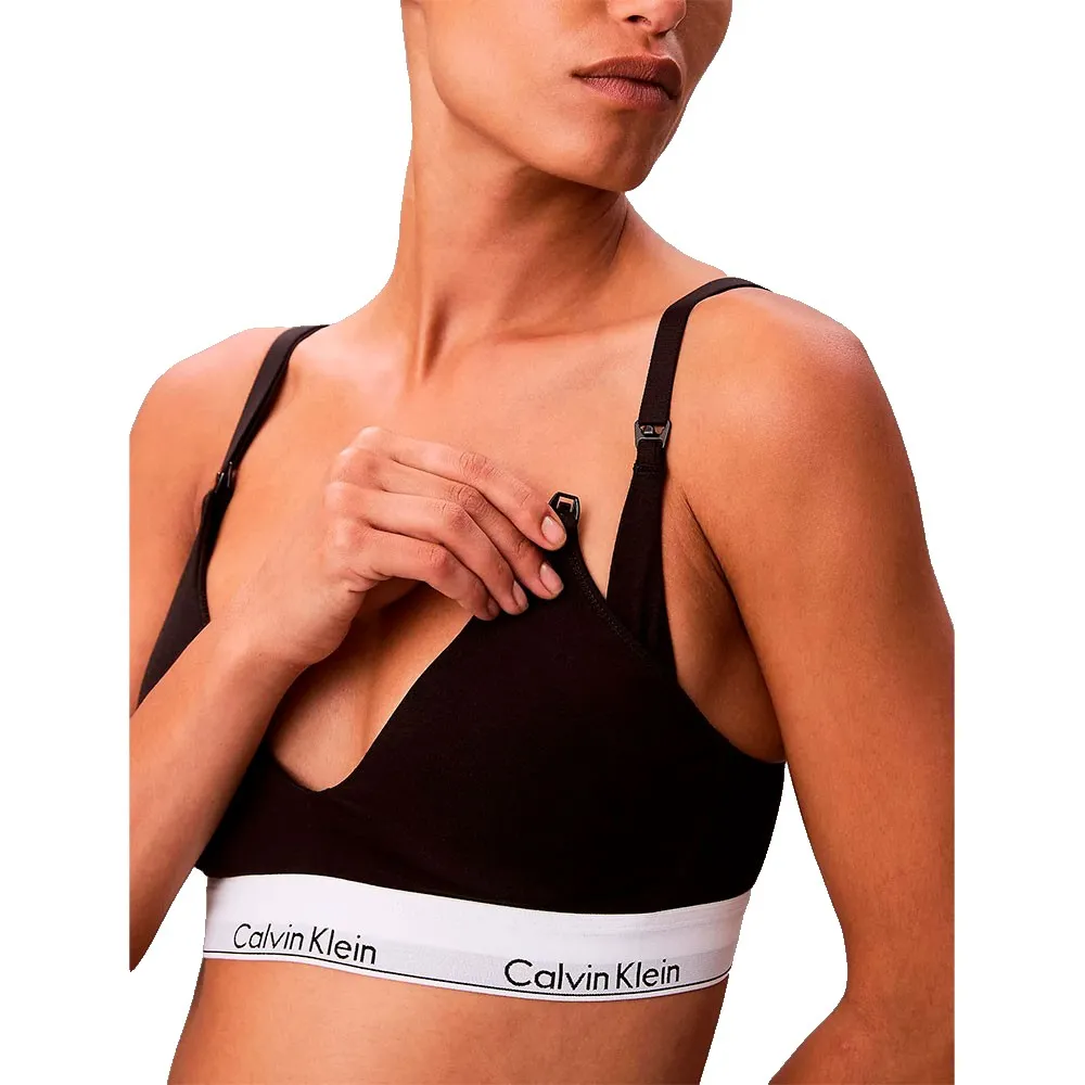 Бюстгальтер-бралетт Calvin Klein LV00QF8506 для беременных, черный — фото 3