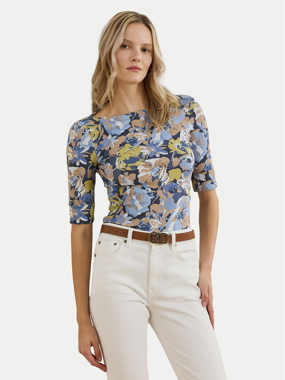 

Облегающая блузка 200963890001 Lauren Ralph Lauren, мультиколор