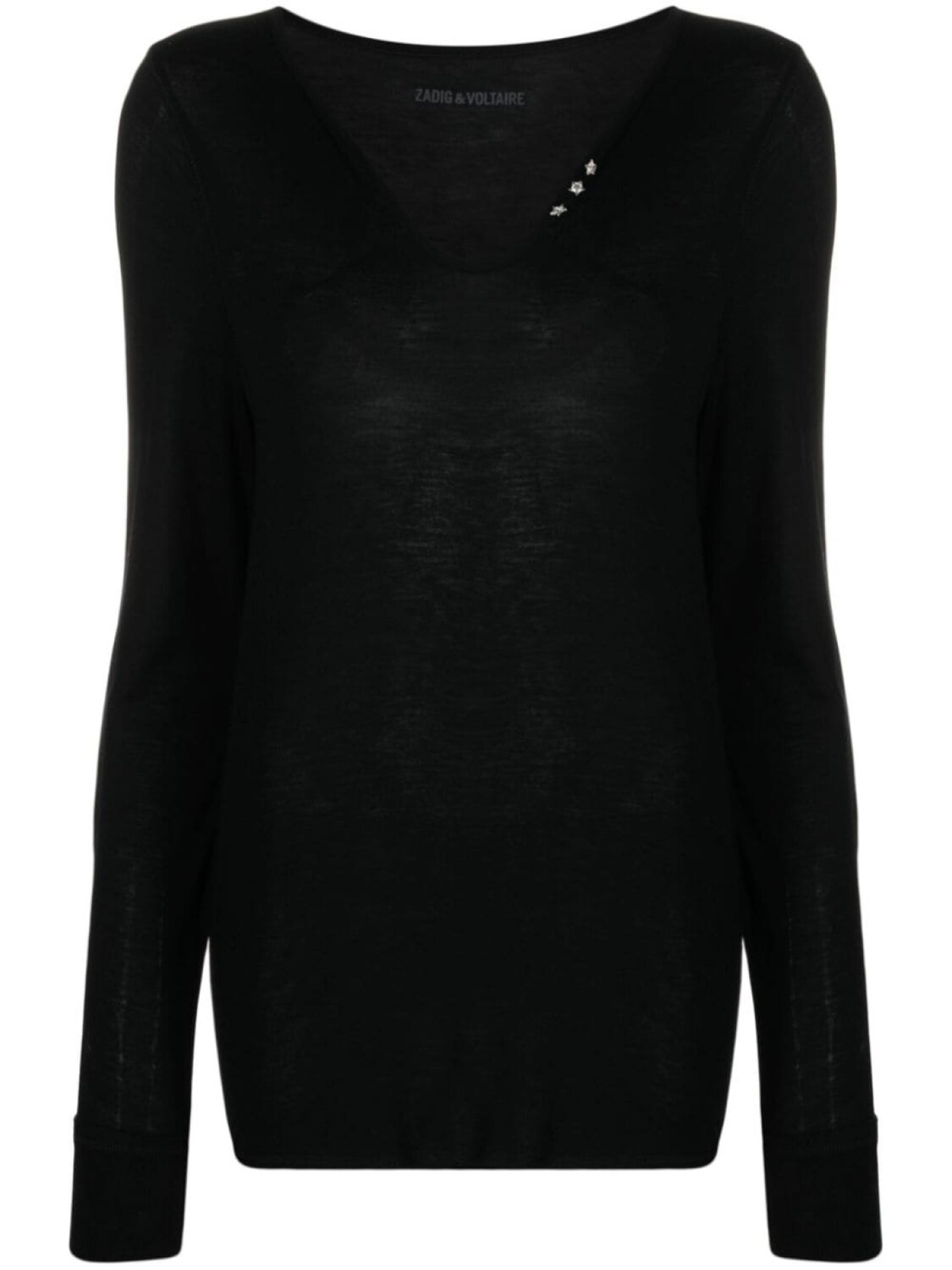 

Zadig&Voltaire футболка с пуговицами, черный