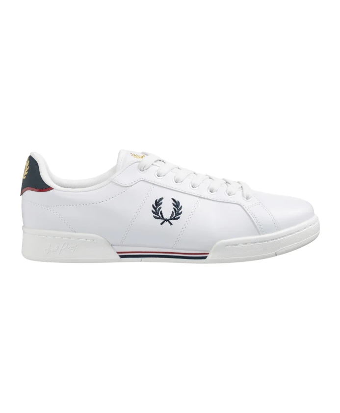 

Кожаные кроссовки на шнуровке Fred Perry, белый