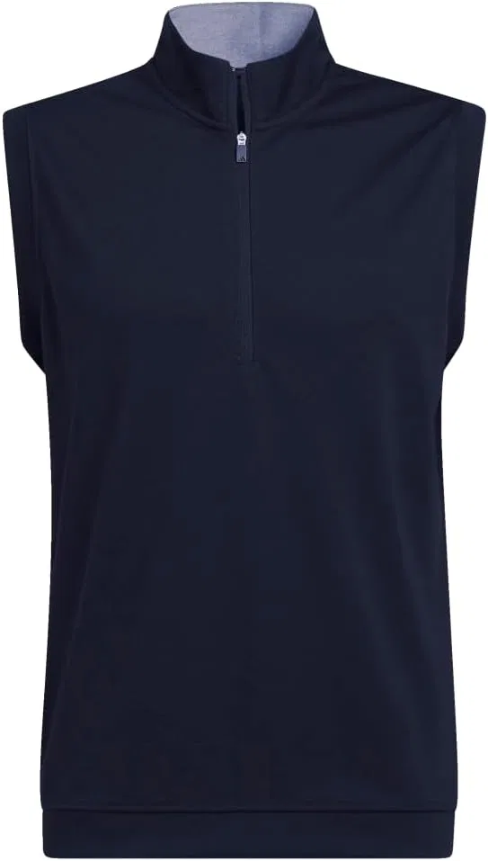 Мужской жилет для гольфа Adidas Elevated Quarter Zip Pullover, темно-синий