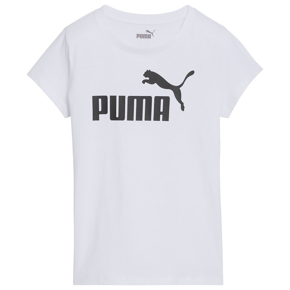 

Джерси с короткими рукавами и графическим рисунком PUMA Core Pack для девочек 7–16 лет, белый