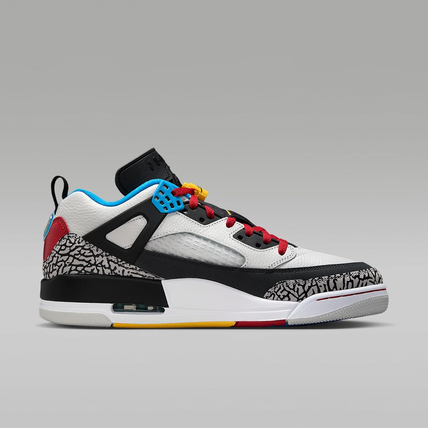 Мужские кроссовки Jordan Spizike Low SE (IM7425-004, Нейтрально-серый/Желтый Varsity/Синий Surf) — фото 3