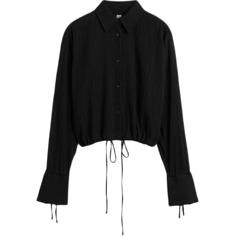 

Рубашка с кулиской TOTEME, черный