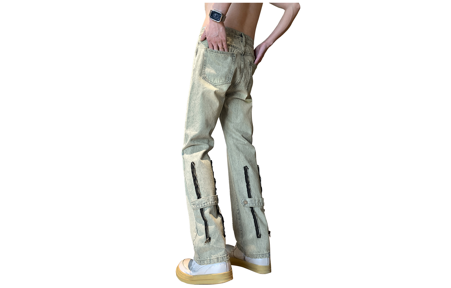 

Джинсы Unisex PEIMENG, Жёлтая Грязь