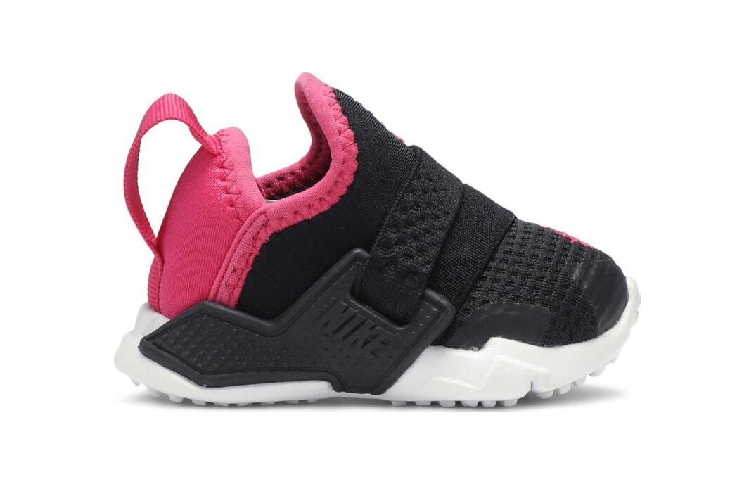 Кроссовки Huarache Run Toddler TD Low-top Black/Pink Nike, черный/розовый — фото 2