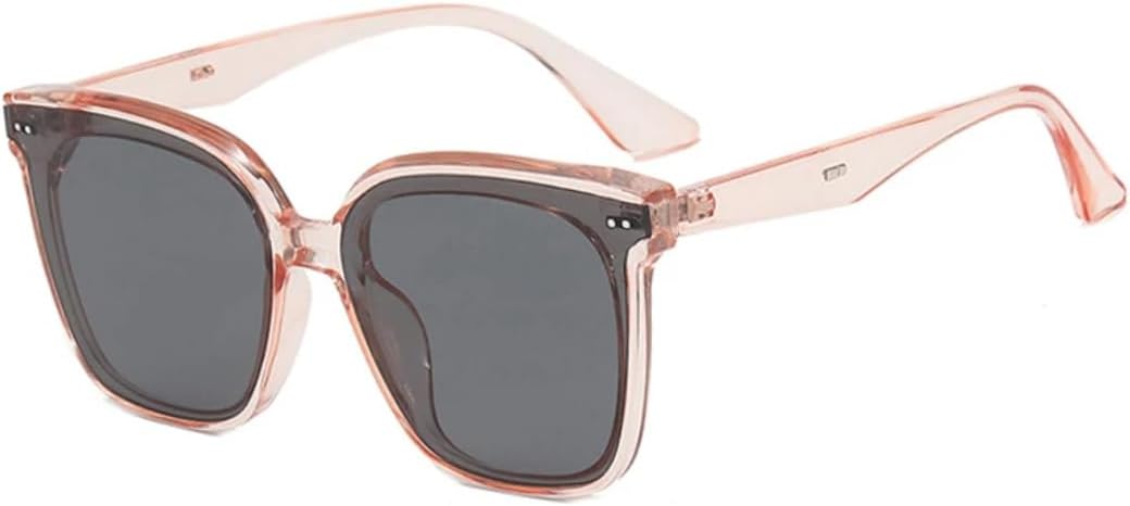 

Солнцезащитные очки с защитой UV400 | Большая оправа с заклепками и цветными линзами | Для женщин и мужчин | Для занятий спортом на открытом воздухе и вождения DSVIGF, Pink Gray