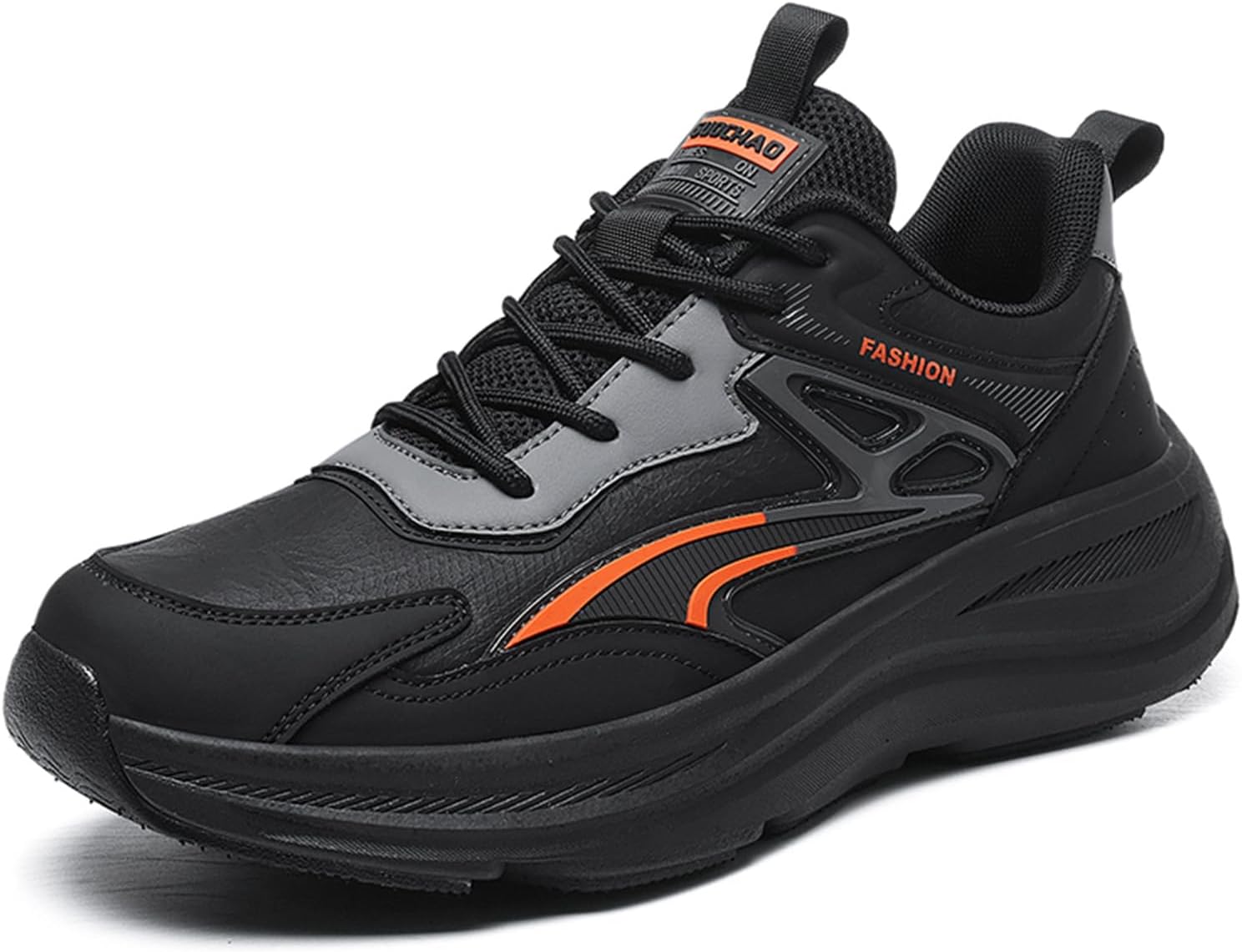 

Мужские осенние и зимние мягкие спортивные кроссовки, массивные кроссовки на платформе для бега и прогулок Generic, оранжевый