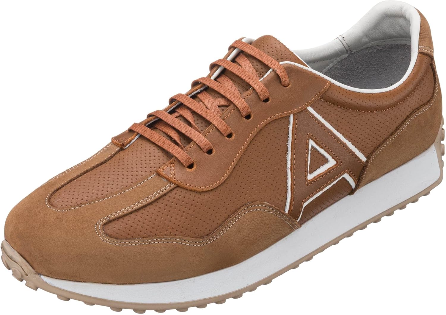 

Мужские кроссовки DALGALA больших размеров, песочно-коричневые, из натурального нубука, ручная работа, легкие, модные