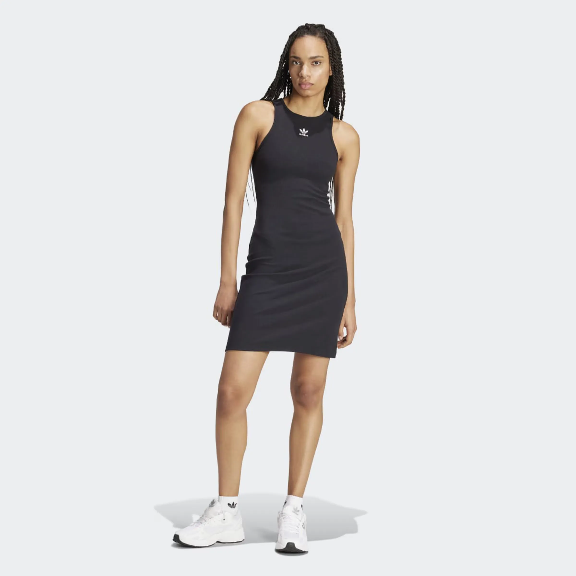 

Женское платье Essentials Rib adidas Originals, черный