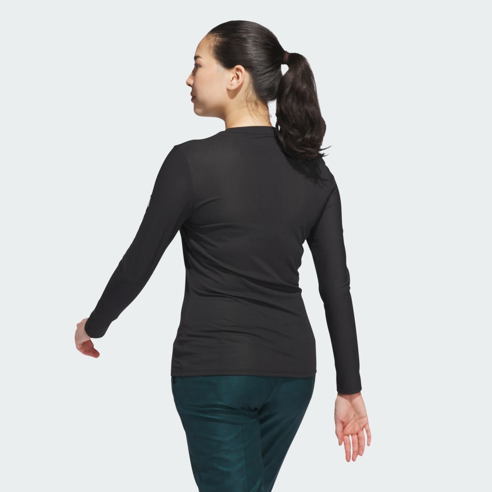 Спортивный топ Adidas Ultimate365 Tour Engineered Long Sleeve Slim Top, черный — фото 2