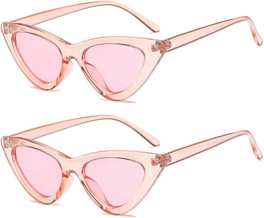 

Солнцезащитные очки FBHLZ «кошачий глаз» для женщин, ретро-очки, узкие солнцезащитные очки «кошачий глаз», защитные очки в стиле ретро, ​​летние аксессуары, Light Pink+light Pink