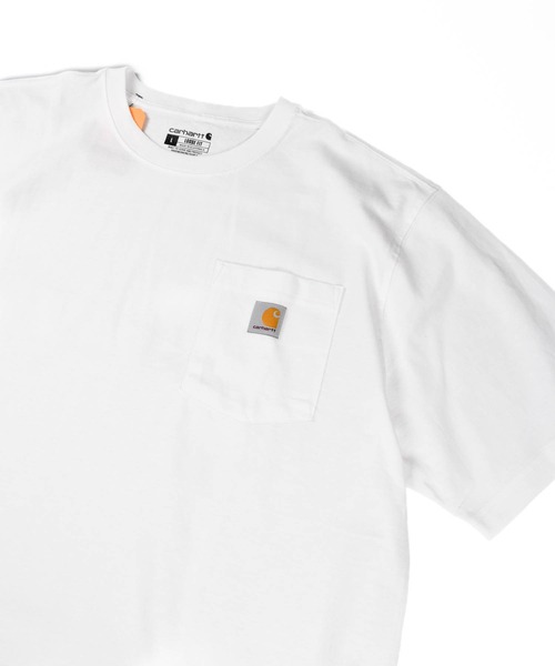 

Рабочая футболка с коротким рукавом и нагрудным карманом Carhartt K87, белый