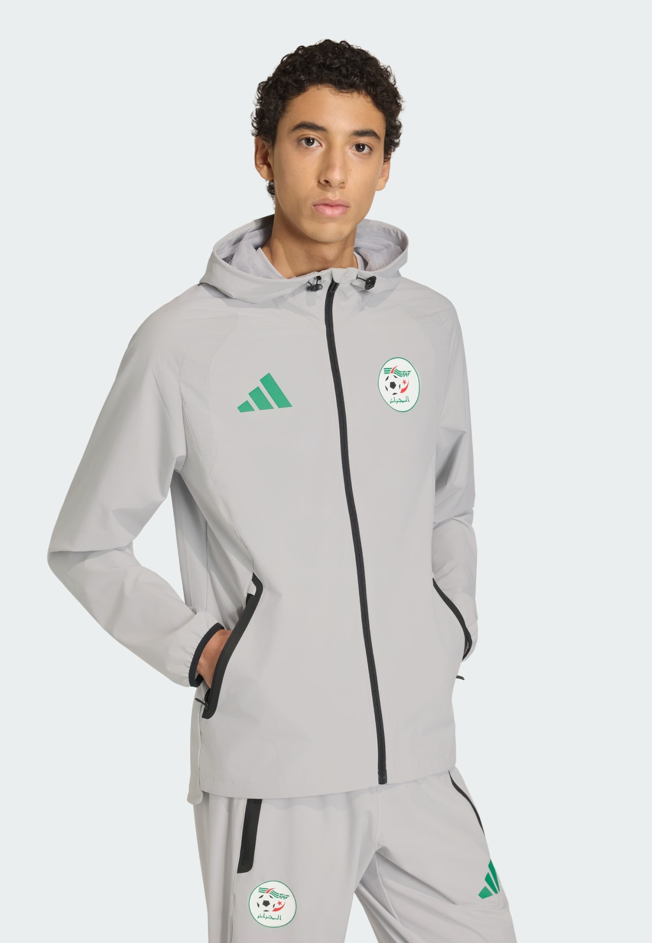 Adidas Performance Спортивная куртка 'Algerien Tiro Tech' в сером цвете — фото 2