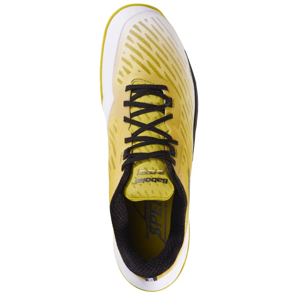 Мужские кроссовки для бадминтона «Shadow Tour 5» от Babolat, White X Gold (1070) — фото 3