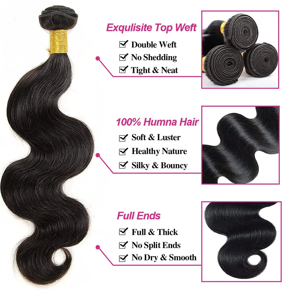 Натуральные волосы для наращивания Body Wave 10A (10 12 14 дюймов) Vallbest, Wavy — фото 2