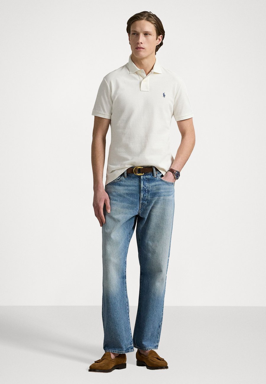 Поло Polo Ralph Lauren THE ICONIC MESH POLO SHIRT, Pale Cream/Off-White — фото 2