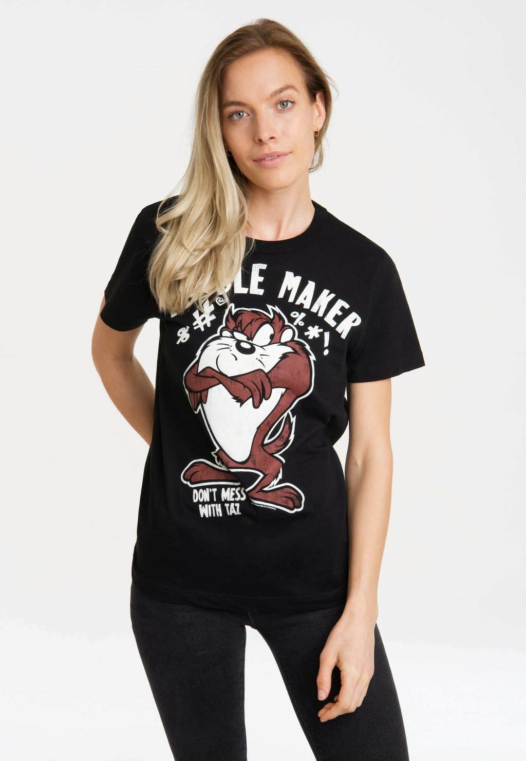 

Футболка с принтом LOONEY TUNES LOGOSHIRT, черный