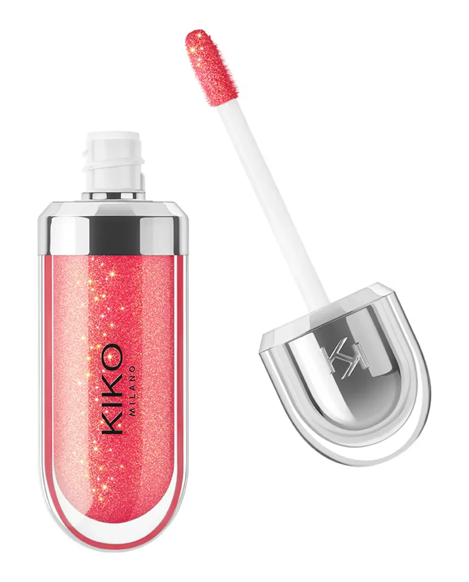Увлажняющий блеск для губ 3D эффект Hydra Lipgloss Kiko Milano, 11 Golden Red — фото 3