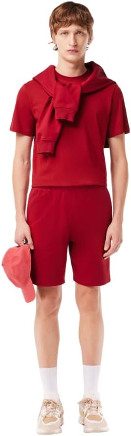 Футболка Lacoste унисекс для взрослых, стандартного кроя, с коротким рукавом и круглым вырезом, с небольшим изображением крокодила и логотипом Lacoste на передней части груди., Ora — фото 4